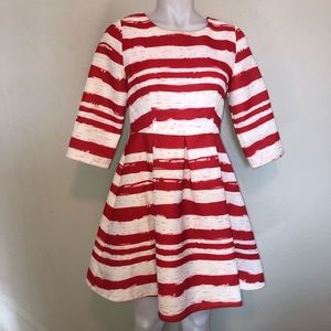 Stripped red dress